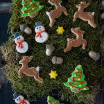 Orangen-Zimt Plätzchen mit Eiweißspritzglasur und ein kleiner Weihnachtswald | Royal Icing